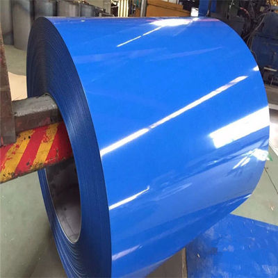 ASTM RAL 컬러 8-35um PPGI 코일 600 - 1250 밀리미터 프리 색칠한 블루 스틸
