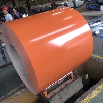 지붕으로 덮기 위한 오렌지 PPGI 코일 30-275g/M2 기채색 색 코팅강 명부