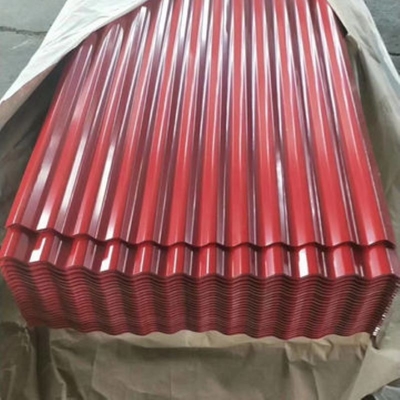 Z30 색 코팅된 지붕 시트 SGCC에게 7-30um 레드 메탈 루프 패널을 지어주기