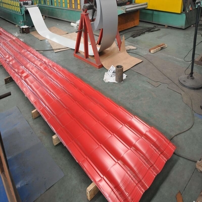 ISO 18001 아연 코팅된 지붕 시트 AZ160 푸른 채색 지붕 플레이트
