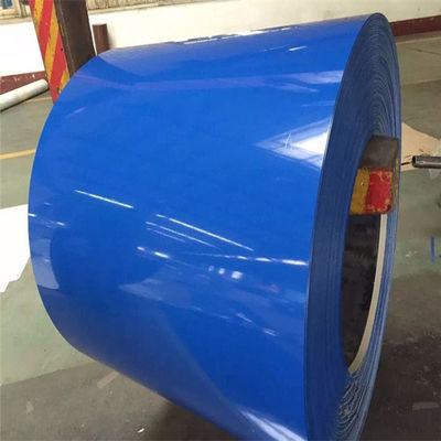 ASTM RAL 컬러 8-35um PPGI 코일 600 - 1250 밀리미터 프리 색칠한 블루 스틸